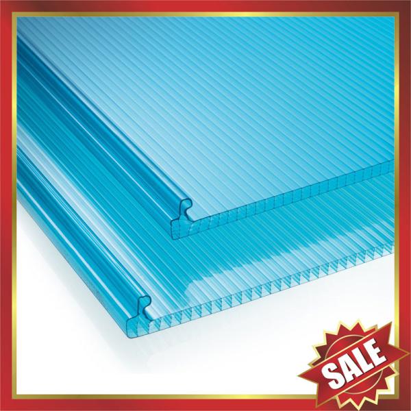 stadium airport roofing building U locking hollow polycarbonate sheet,U locking multi wall pc sheet,super durable!