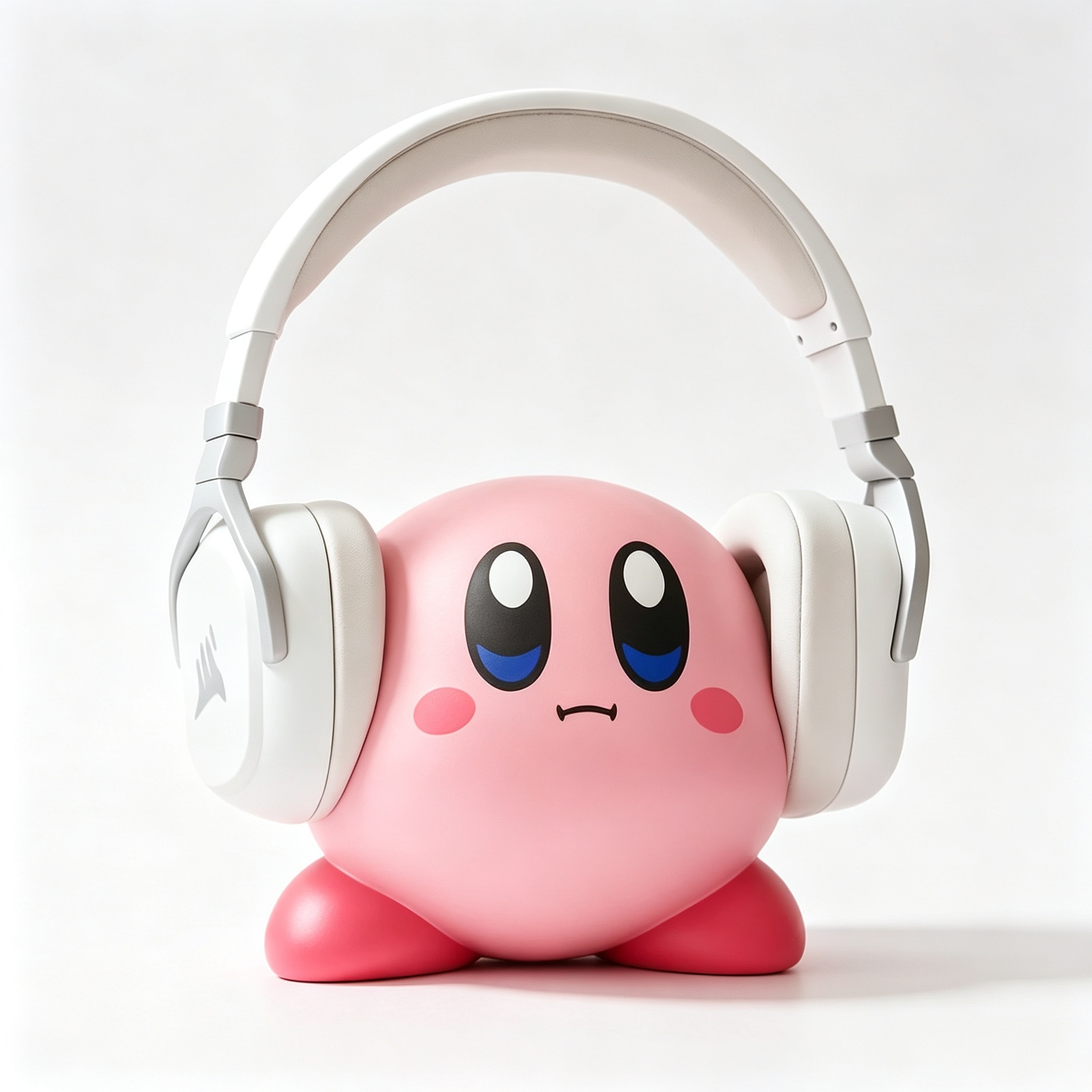Hand Painted 3D Printed Services Products Cute Kirby Shape Headphone Holder For Desktop