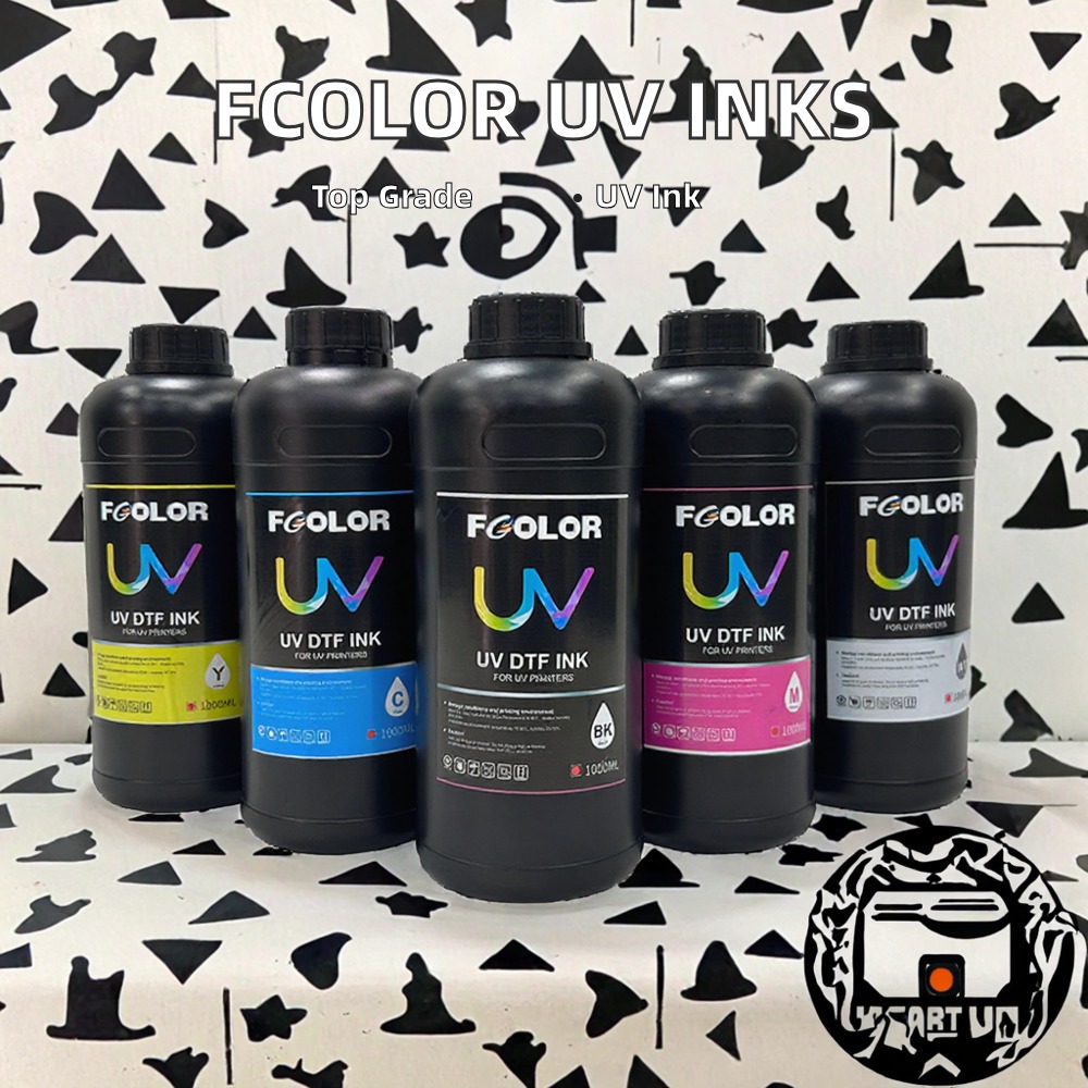 High Quality 1000ML UV DTF Ink for Epson XP600 I1600 I3200 TX800  FCOLOR Transfer Ink MSDS