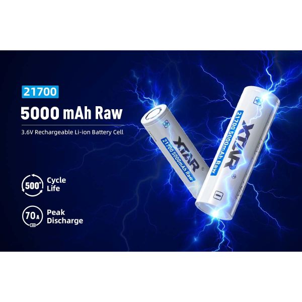 5000mAh 21700 Batteries 70A 15A 21700 Lithium Battery For Industrial Use