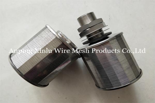 Continuous Slot Profile Wire 53mm Water Screen Nozzle Hastelloy 0.25mm