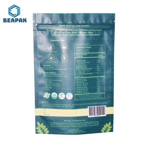 Stand Up Self Heat Sealing Resealable Weed Packaging Bag