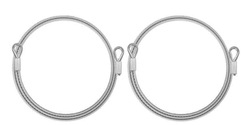 Eslinga de elevación de cable de acero inoxidable Galv 12mm 3 Toneladas 4t Ss316l 14mm sin rotación 7x7 Cable de eslinga con guardacabos y férulas