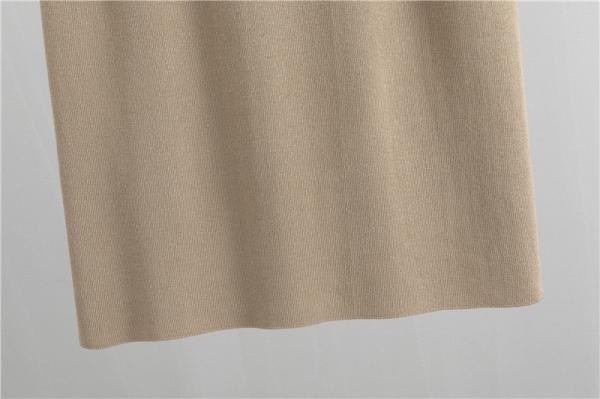 Stylish and Durable Women s Pullover in Polyester Perfect for Any Occasion Lantern long sleeved hip wrap skirt sets