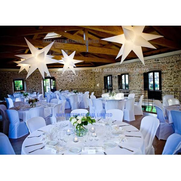 estrella llevada publicidad hermosa inflable gigante de la iluminación del diámetro de los 2m para casarse