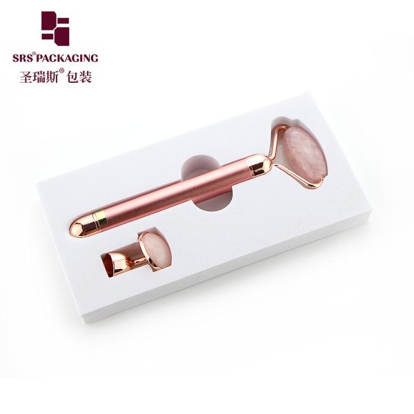luxury gift cosmetic box with specification lift 3d face roller massager