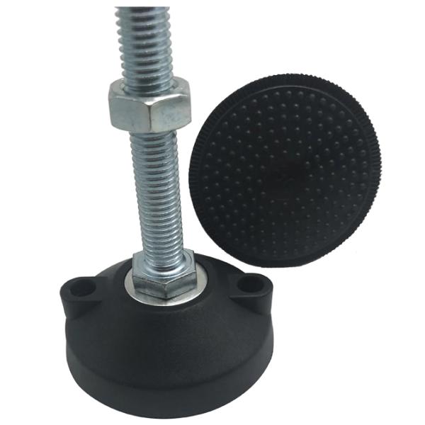 El acero galvanizado se desliza nivelando la sustancia química de nylon reforzada pie de la base resistente