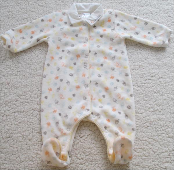 All Over Print Velour Pyjamas Baby Baby Boy Pyjamas With Woven Poplin Collar