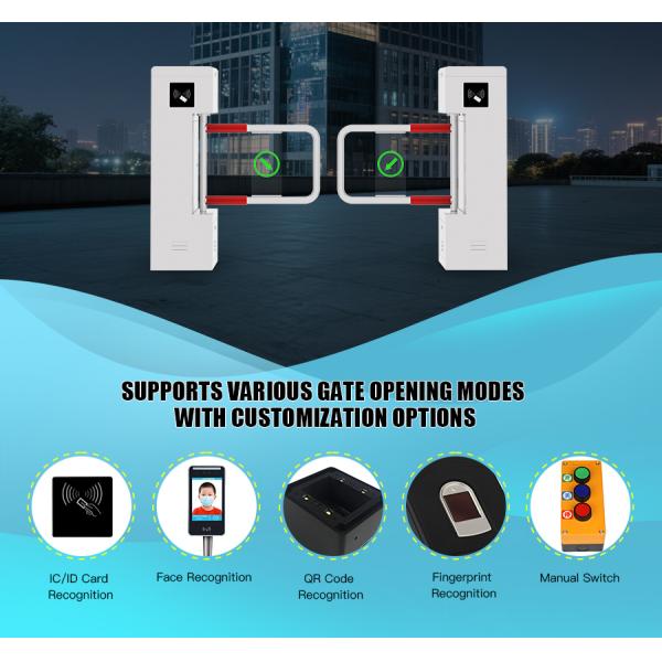 HCW Biometric Face Recognition Turntile Автоматический 3s Пешеходный охранный поворотник