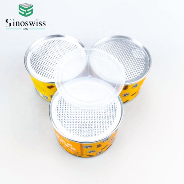 OEM Printing Aluminum Foil Composite Cans Cylinder Kraft Tube Packaging For Pet Food