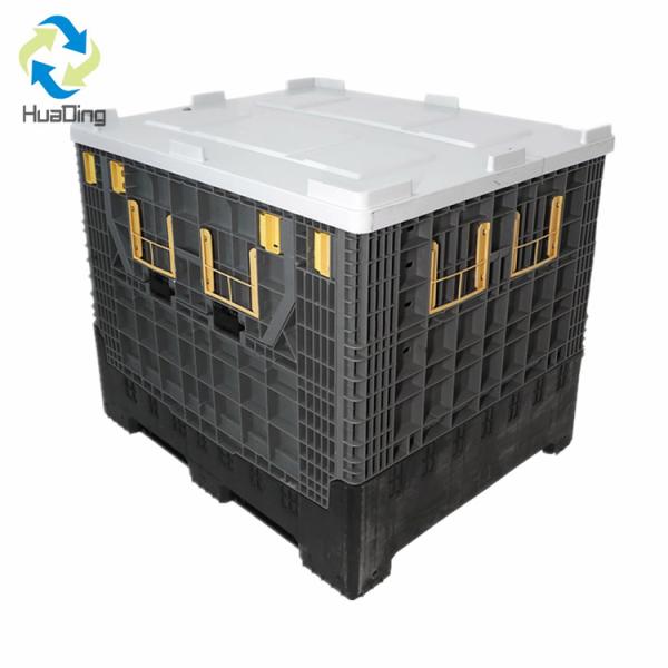High Capacity Heavy Duty Foldable Galvanized Folding pallet box Container Pallet Bin Plastic pallet box