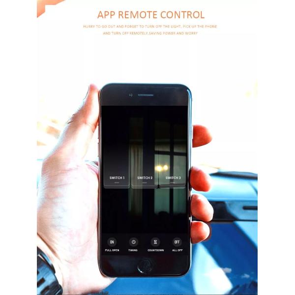 Alexa Google  4 Gang Smart Switch Wifi Wireless Touch Remote Control Tuya Home Wall Switches