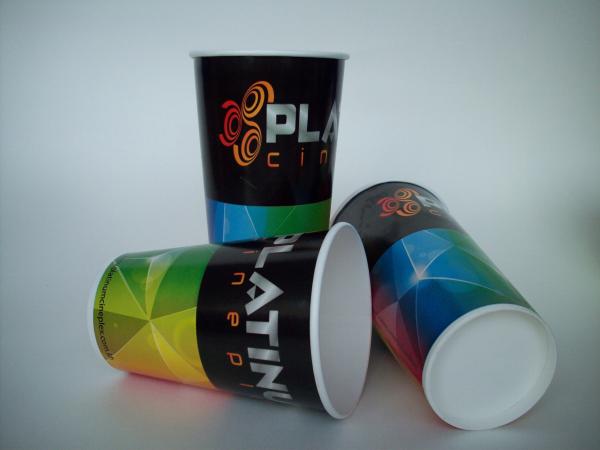 16oz Eco- friendly disposable double PE cold beverages drinking paper cups