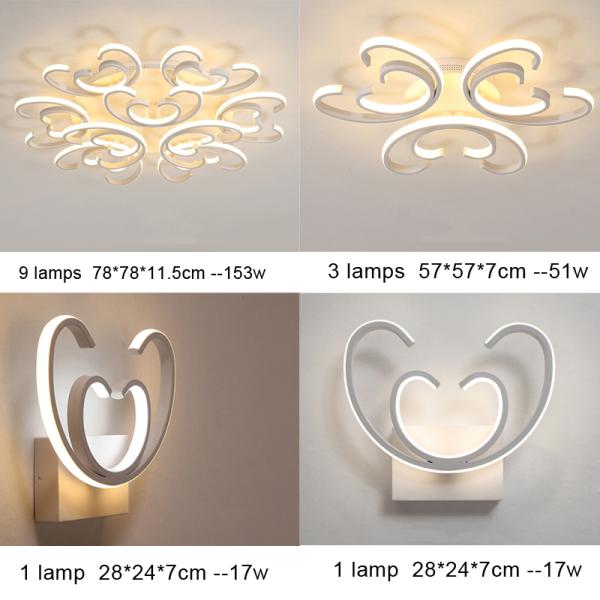 Decorative ceiling lights india with remote Controller Lustre (WH-MA-59)