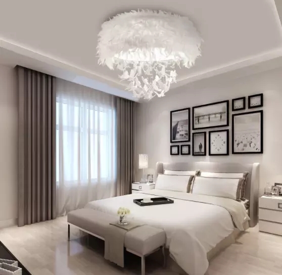 High Luminous Efficiency Bedroom Pendant Lights Warm Romantic Long Life