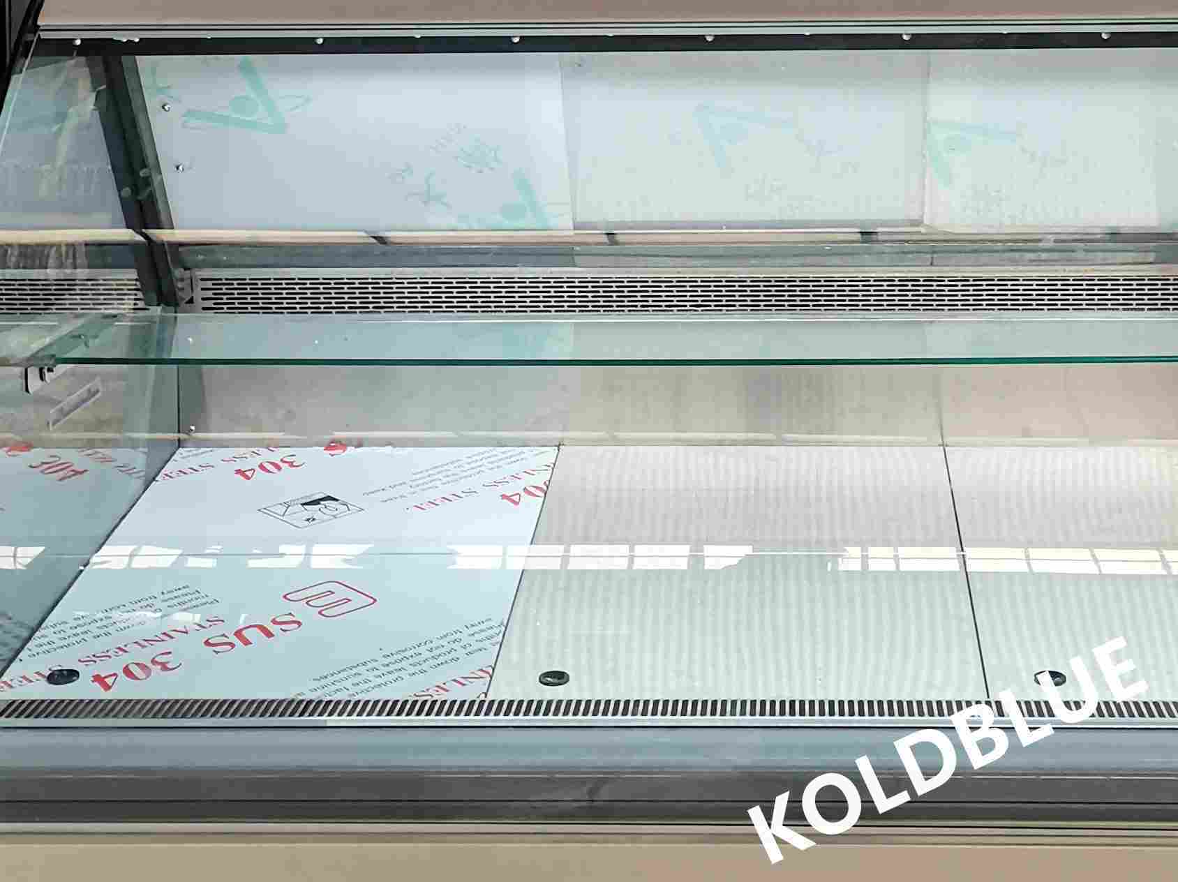 1300MM Small Supermarket Meat Deli Display Counter with Stainless Liner & Digital Control