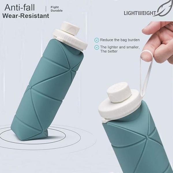 Silicone Collapsible Water Bottles Pop Its Water Bottle For Toddlers Camping Cup With Carabiner
