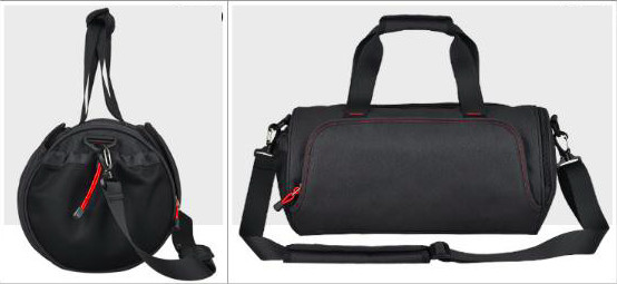 Large Size Round 600D Gym Duffel Bag Workout Gym Bag With Shoe Pocket