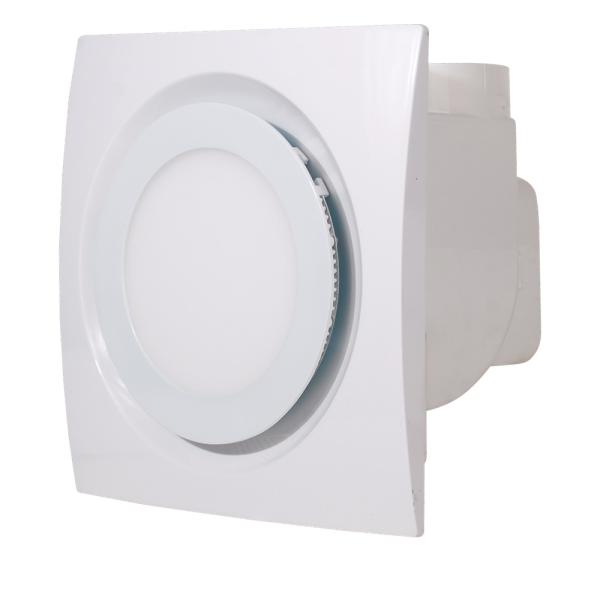 240V Banheiro Chuveiro Cozinha Parede Montar Obturador Ventilação Extructor de ar Ventilador com iluminação LED