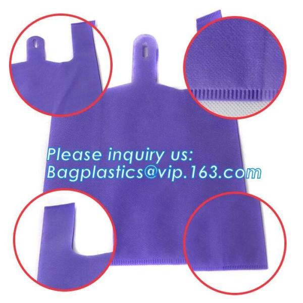 pp non woven t shirt bag, handy bag, handle bag, non woven fabric vest handle bag, vest carrier, handy bag, grocery hand