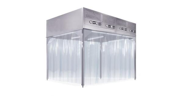 PAO Dust Outlet DOP Laminar Flow Hood , Class 100 Downflow Booths
