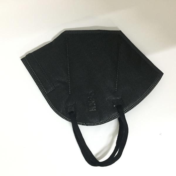 In Stock Black KN95 Face Cover With Breathing Valve Headband Earloop