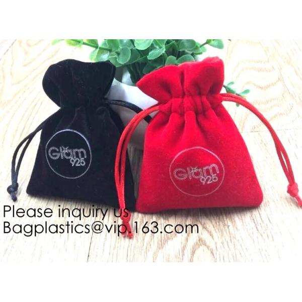 Velvet Jewelry Pouch with Snap Button for Necklaces Bracelet Rings Watch,bracelet, necklace, rings, watch GIFT PACKAGE