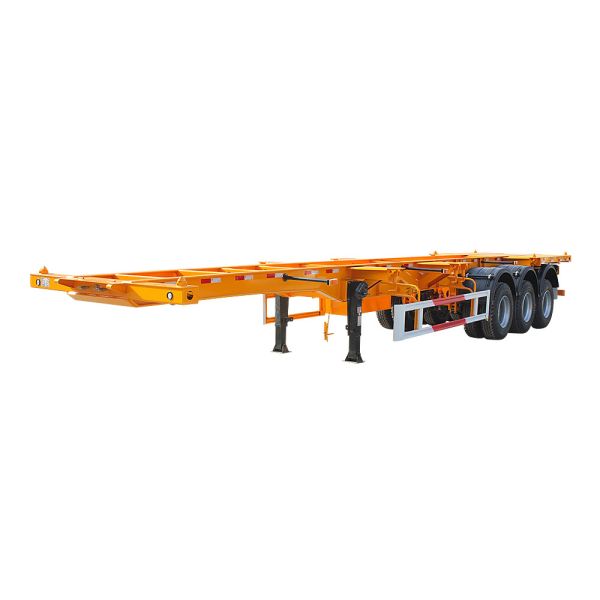 12m Container Semi Trailer with 12500mmX250mmX1550mm Dimensions and 5-6.5T Tare Weight for Heavy Duty Transport