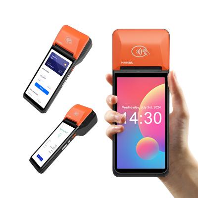 3GB Ram 16GB Rom POS Smart Terminal 8 Inch GPS POS Machine With 58 Thermal Printer