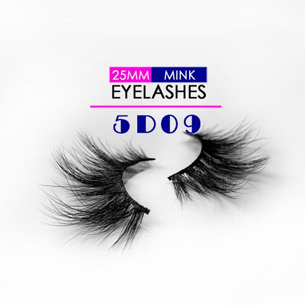 Reusable 5D Mink Eyelashes Cruelty Free Natural Black Color For Makeup