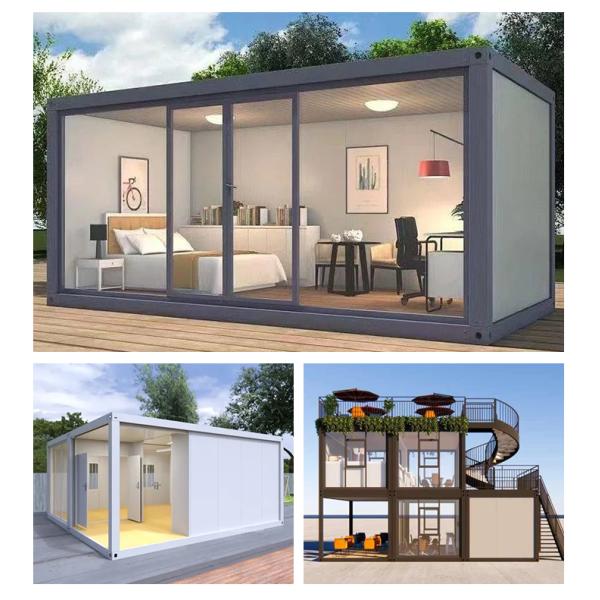 Custom Luxury Detachable Homes 20 Foot Container Prefabricated Waterproof Container House with Multi-function Design