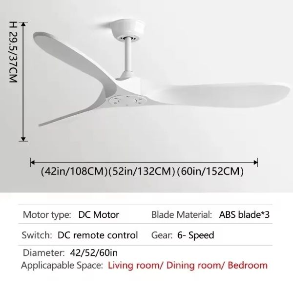 Luxury Ceiling Fan Light Remote LED Electric Fan Light with glass lampshade metal Stealth Fan Light (WH-VLL-28)