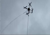 mangueira 16m/S que amarra o tipo fogo - extinguindo o Uav do zangão