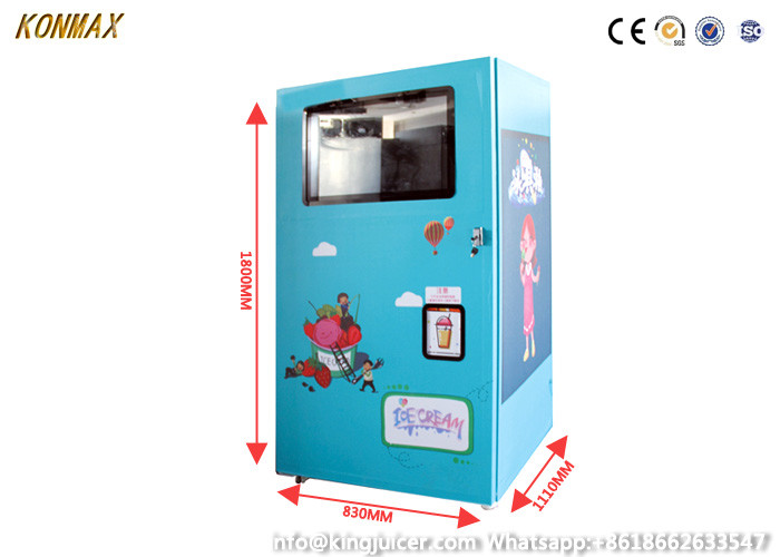 70g/Cup панель мороженого кода наличных денег QR мягким закаленная автоматом стеклянная