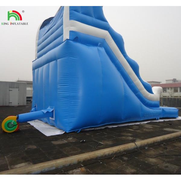 Cheap commercial double splash dual lane inflatable water slide for sale