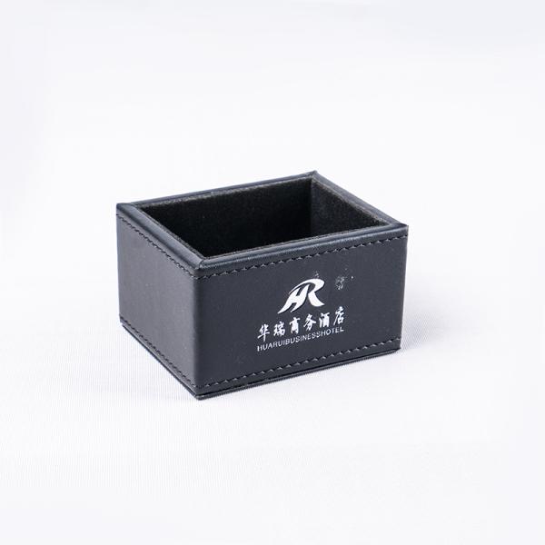 Customized Logo Leather Ice Bucket Hotel Items For Five Star