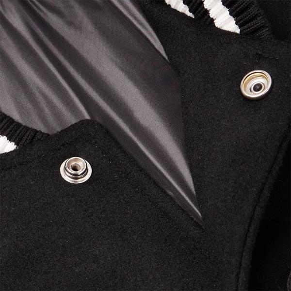 Customized Logo Street Wear Varsity Jacket Mens Letterman Jacket Solid Pattern