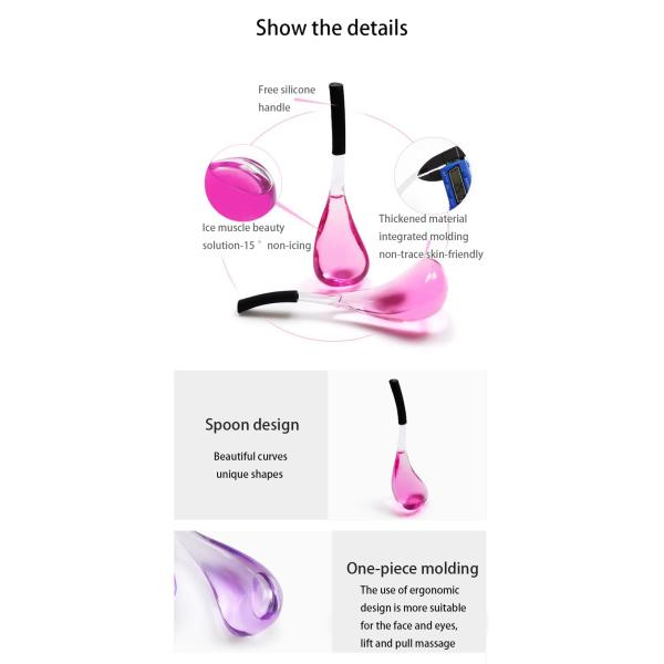 Massage Function Ice Globes Facial Skin Care Tools for Women Beauty Cryo Sticks for Girls Ladies Cooling Spa Globes Cold Roller