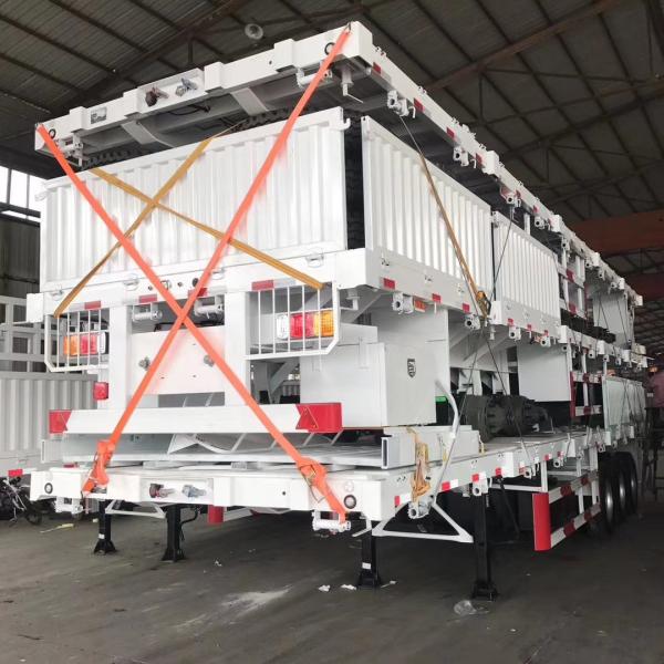 Jost Kingpin 3 Axle Side Wall Semi Trailer for Heavy Duty Transportation Provider
