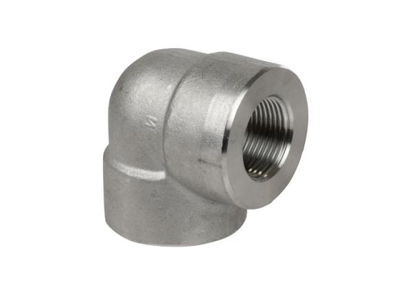 NPT Threaded Forged Stainless Steel Pipe Fittings 90 Degree Steel Pipe Elbow