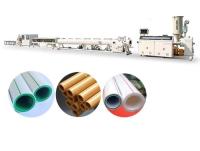 Línea de producción de extrusión de tubos PPR de tornillo único Máquina de extrusión de extrusores de plástico Máquina de extrusión de tubos de fibra de vidrio PPR