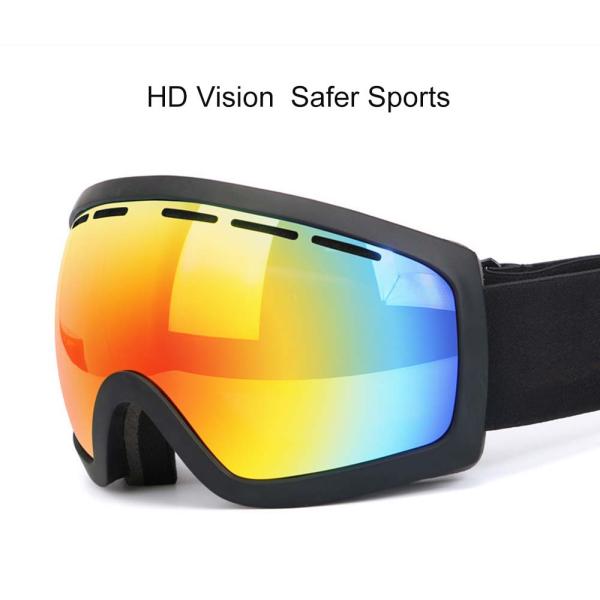 SKI Applicable Scene Spherical Lens Custom Adult Anti-Fog Goggles for Sports