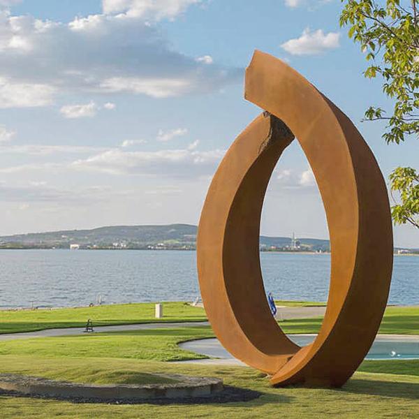 Custom Rust Decorative Metal Art Modern Garden Corten Steel Sculpture from Professional Sculpture Factory