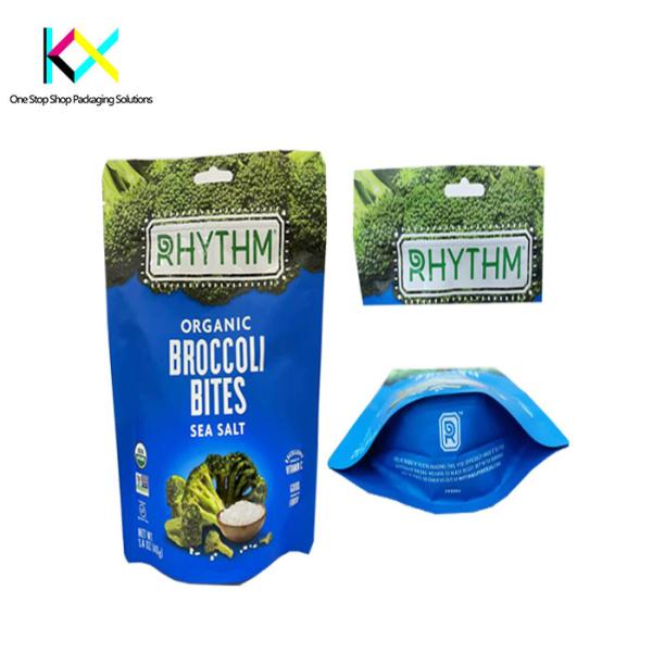 High Barrier Foil UV Ink Rotogravure Printed Pouches Stand Up Zipper Bag
