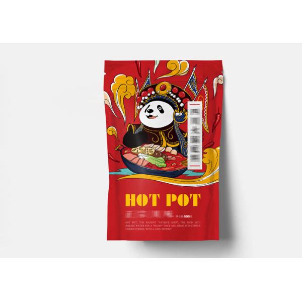 Customized Plastic Zipper Food Packing Bags / Stand Up Pouch Packaging