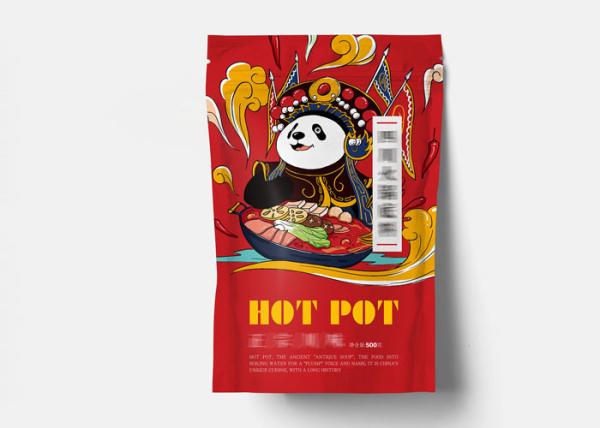 Customized Plastic Zipper Food Packing Bags / Stand Up Pouch Packaging