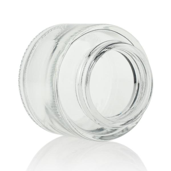 Factory Price Wholesale Clear Cream Cosmetic Container Glass 50ml Cosmetic Jar