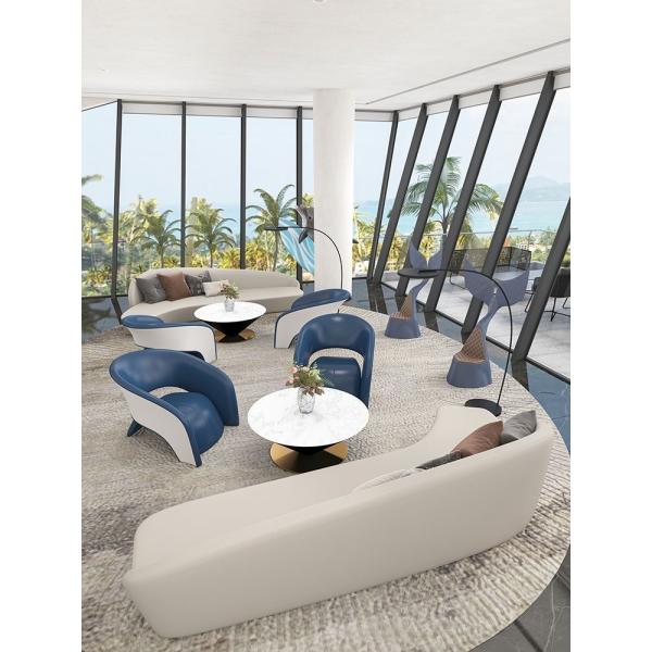 Creative Black Hotel Lobby Furniture Leather Aircraft Chair Leisure And Public Cafe