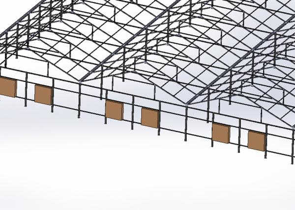 Résistant au froid à double couche Commercial Venlo Polycarbonate Sheet Geenhouse avec système de brouillard