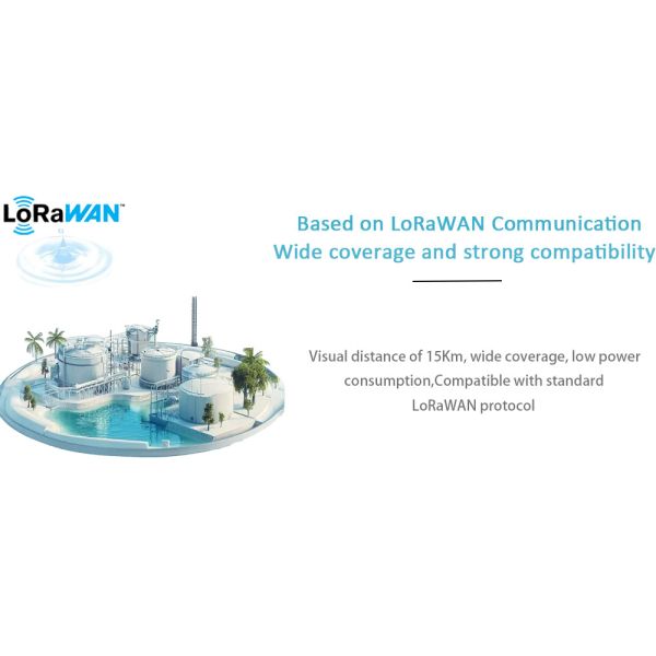 ZONEWU LoRaWAN Solar Powered Dissolved Oxygen Sensor | for Aquaculture , Wastewater Treatment | OEM/ODM , CE Certified